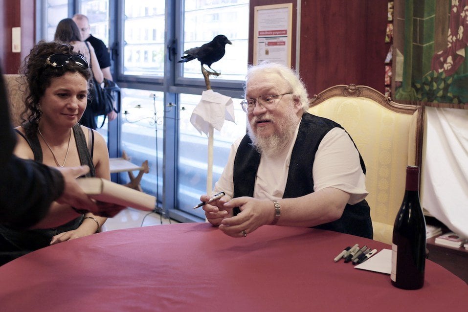 US writer George RR Martin, author of the books "Game Of Thrones", takes part in a book signing US writer George RR Martin, author of the books "Game Of Thrones", takes part in a book signing