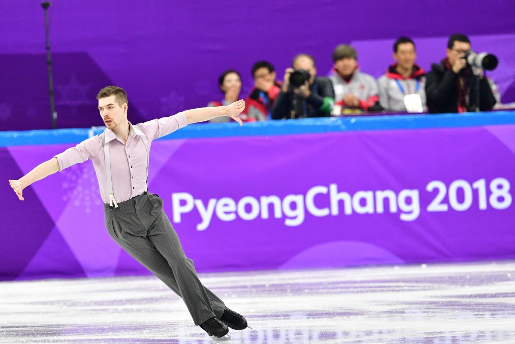 Germany's Paul Fentz competes in the figure skating team event men's single skating short program Germany's Paul Fentz competes in the figure skating team event men's single skating short program