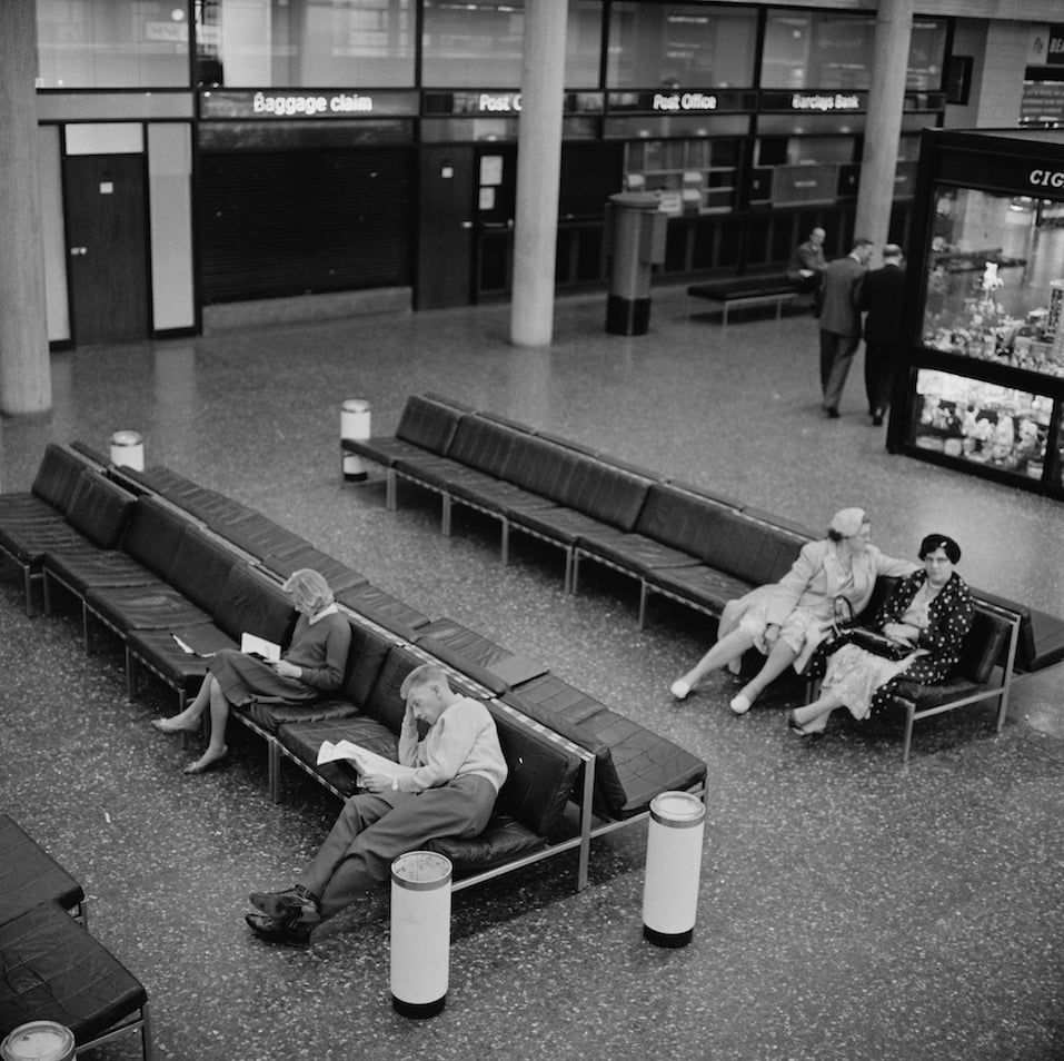 The interior of Gatwick Airport, UK