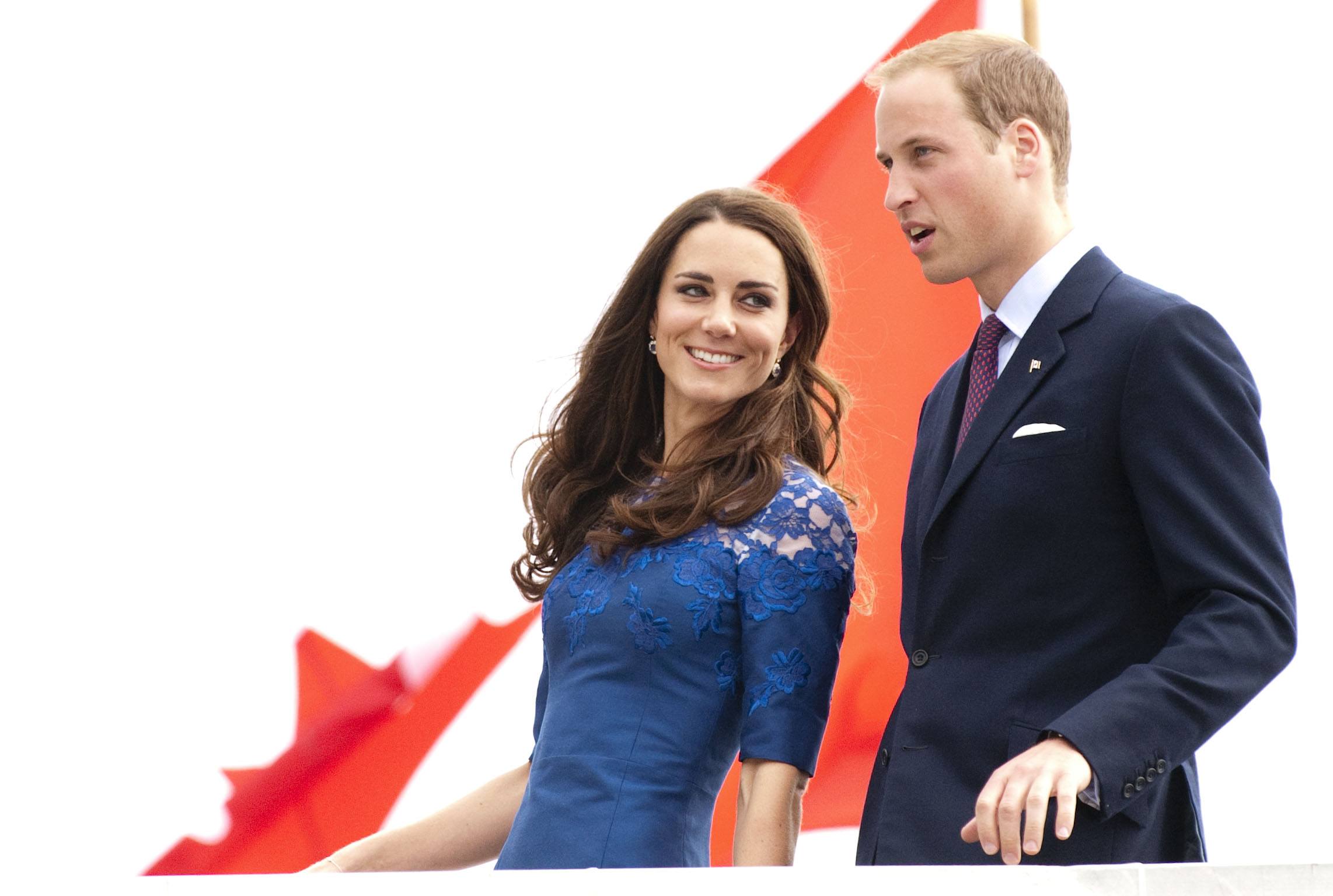 Prince William, Duke of Cambridge and Catherine, Duchess of Cambridge disembark HMCS Montreal in Champlain Harbour on July 3, 2011 in Quebec, Canada. Prince William, Duke of Cambridge and Catherine, Duchess of Cambridge disembark HMCS Montreal in Champlain Harbour on July 3, 2011 in Quebec, Canada.