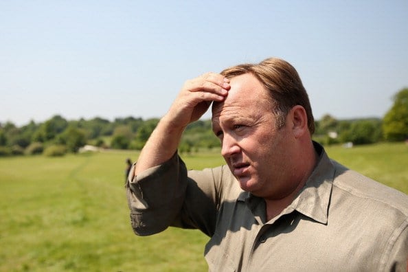Alex Jones, an American radio host, author and conspiracy theorist.