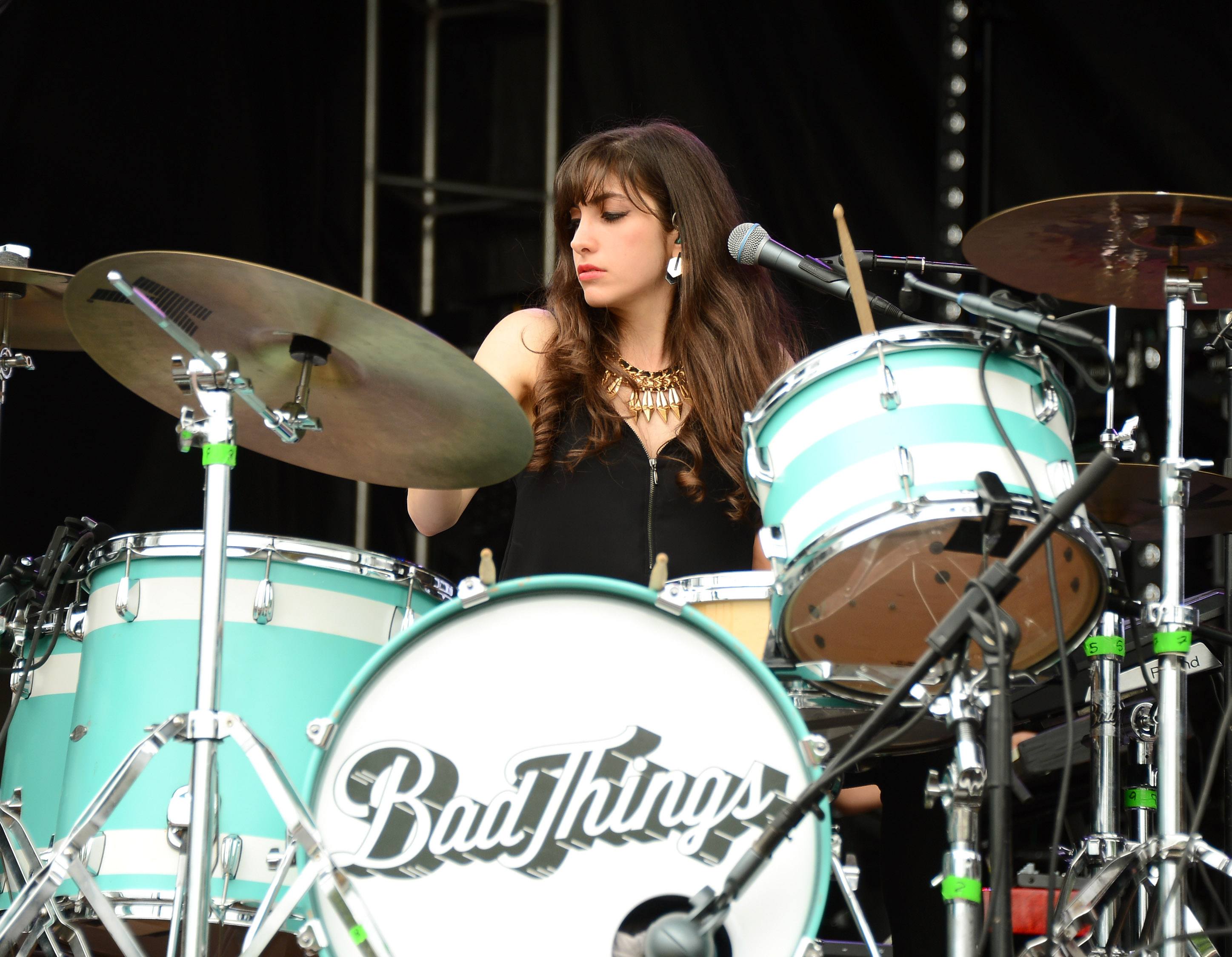 Lena Zawaideh of Bad Things performs onstage during day 3 of the Firefly Music Festival on June 21, 2014 in Dover, Delaware. Lena Zawaideh of Bad Things performs onstage during day 3 of the Firefly Music Festival on June 21, 2014 in Dover, Delaware.
