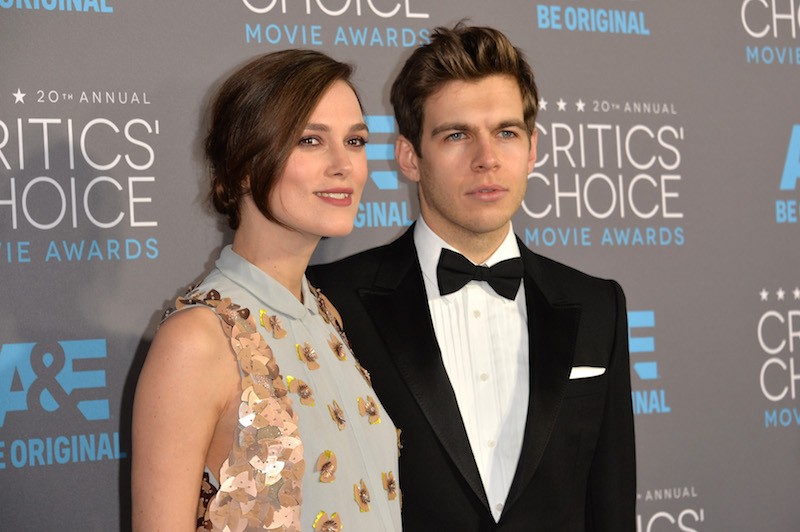 tress Keira Knightley (L) and composer James Righton attend the 20th annual Critics' Choice Movie Awards at the Hollywood Palladium on January 15, 2015 in Los Angeles, California.