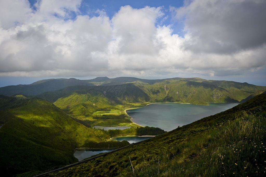 The Fire Lagoon is seen on the Sao Miguel island, in Azores, on July 1, 2015. The Fire Lagoon is seen on the Sao Miguel island, in Azores, on July 1, 2015.