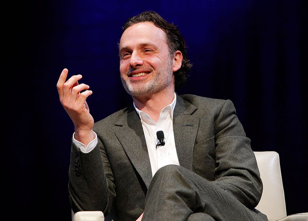 Actor Andrew Lincoln, who stars as Rick Grimes in 'The Walking Dead', participates in the "Behind the Scenes of The Walking Dead, Smithsonian Associates" panel discussion at the George Washington University, Lisner Auditorium on February 5, 2016 in Washington, DC.