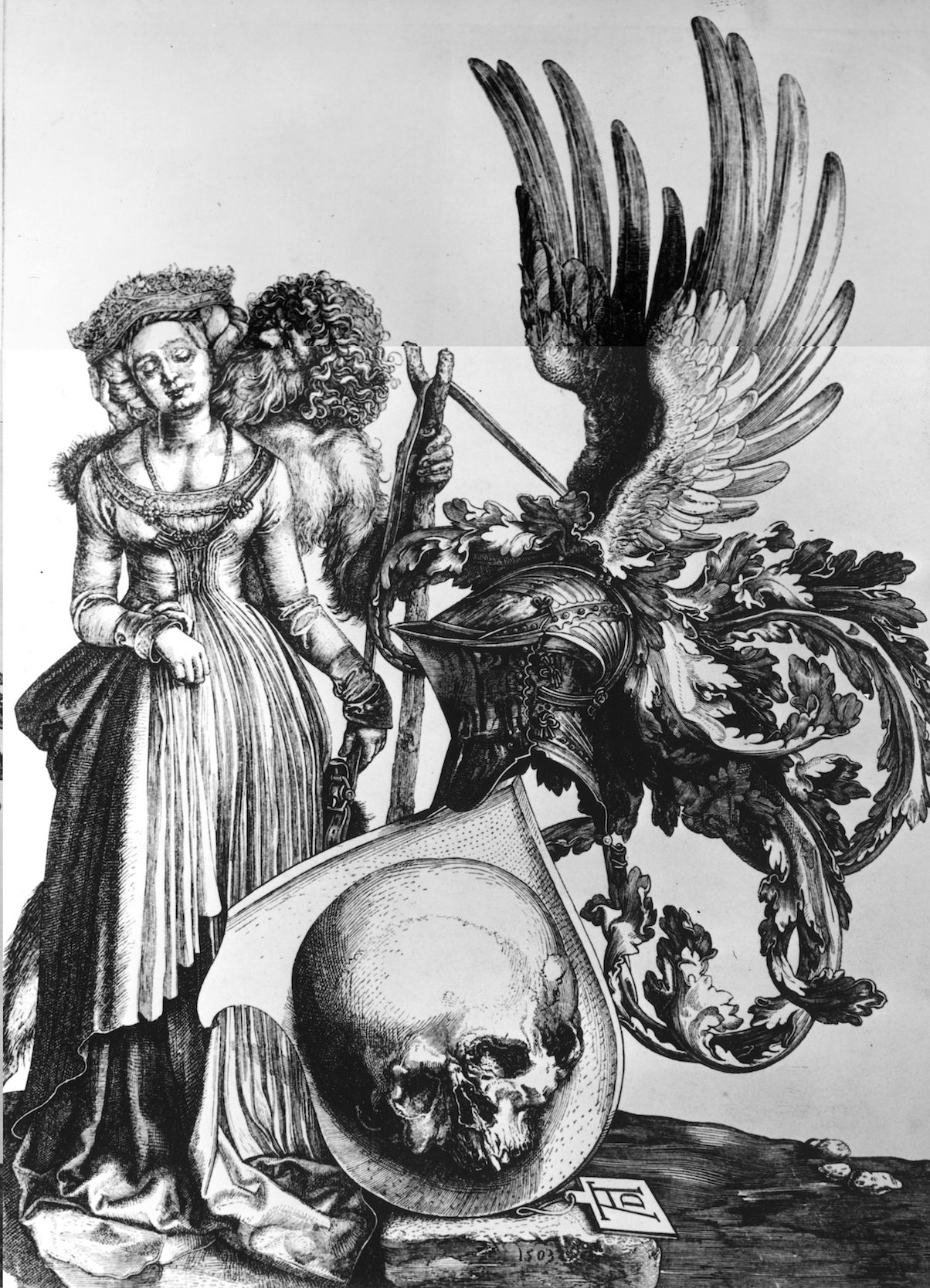 A black and white illustration. A black and white illustration.