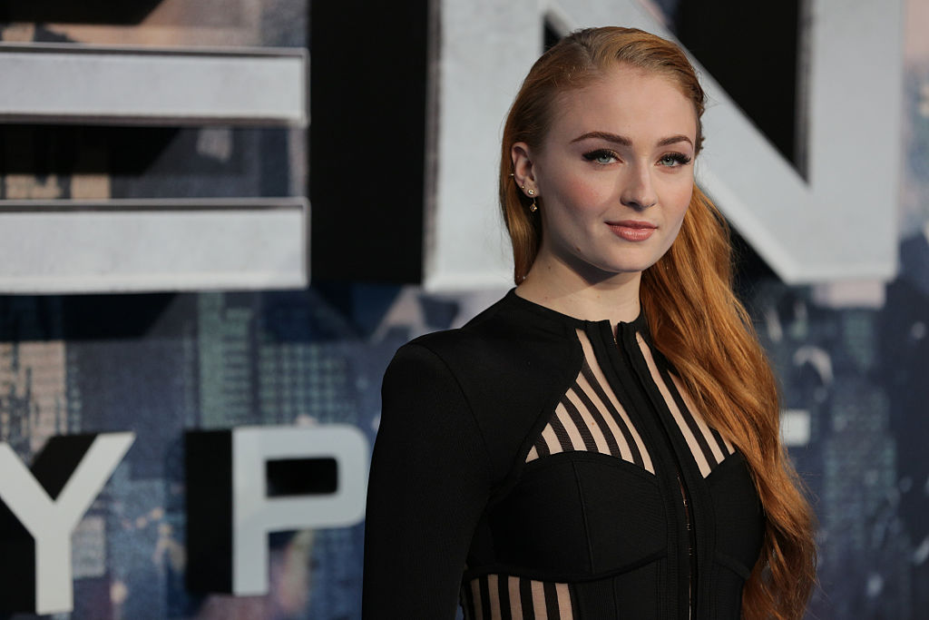 British actress Sophie Turner poses on arrival for the premiere of X-Men Apocalypse in central London on May 9, 2016.