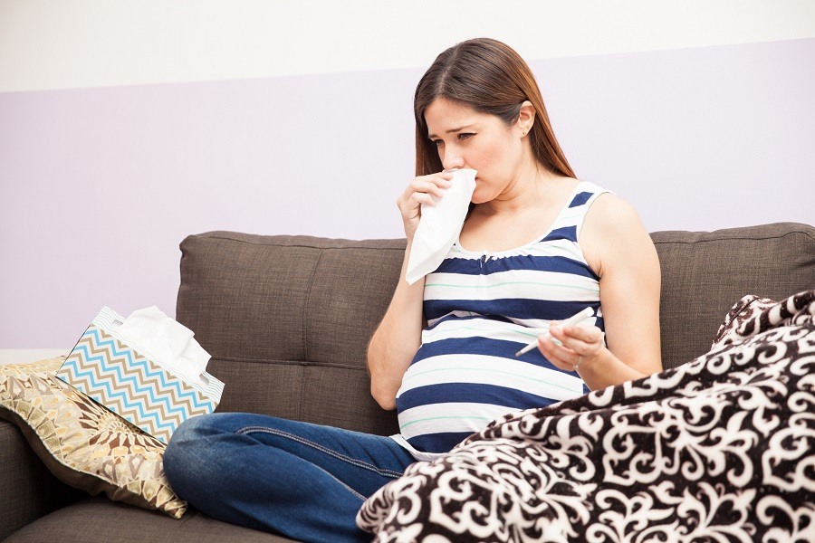 pregnant suffering from a cold