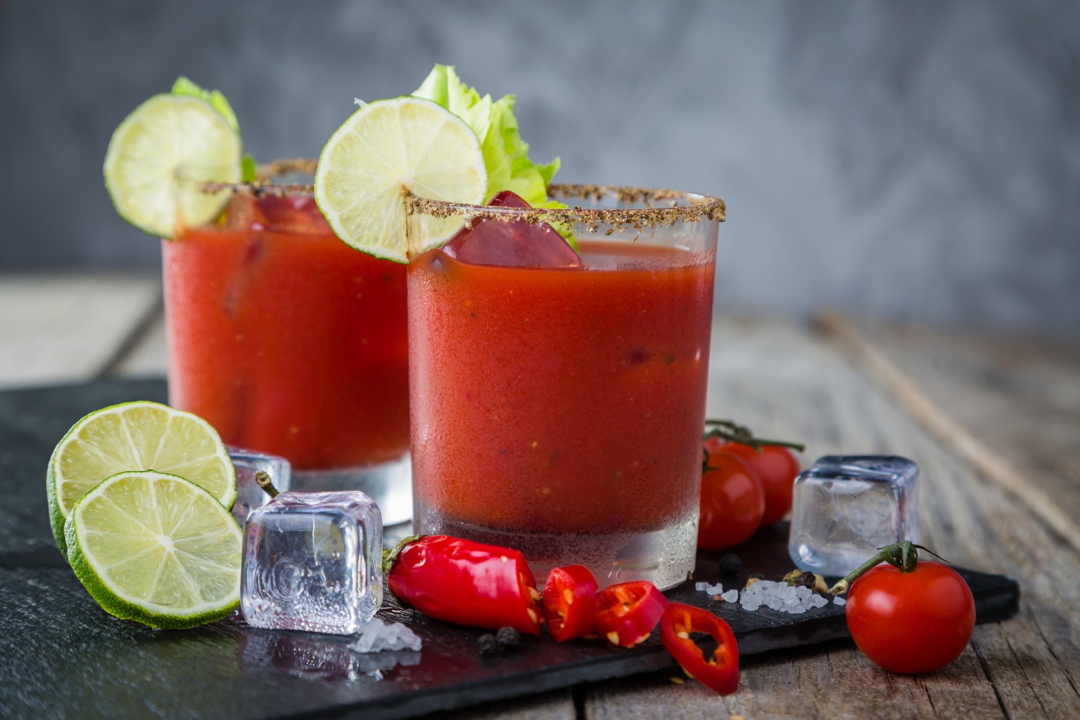 Bloody mary cocktail and ingredients Bloody mary cocktail and ingredients