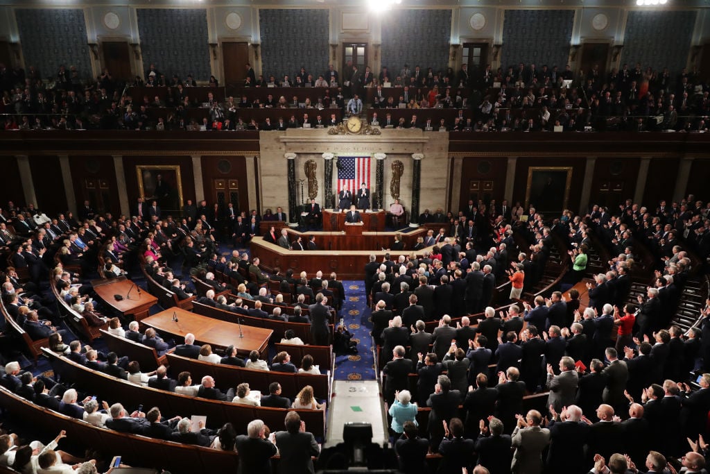a joint session of congress hears the state of the union address