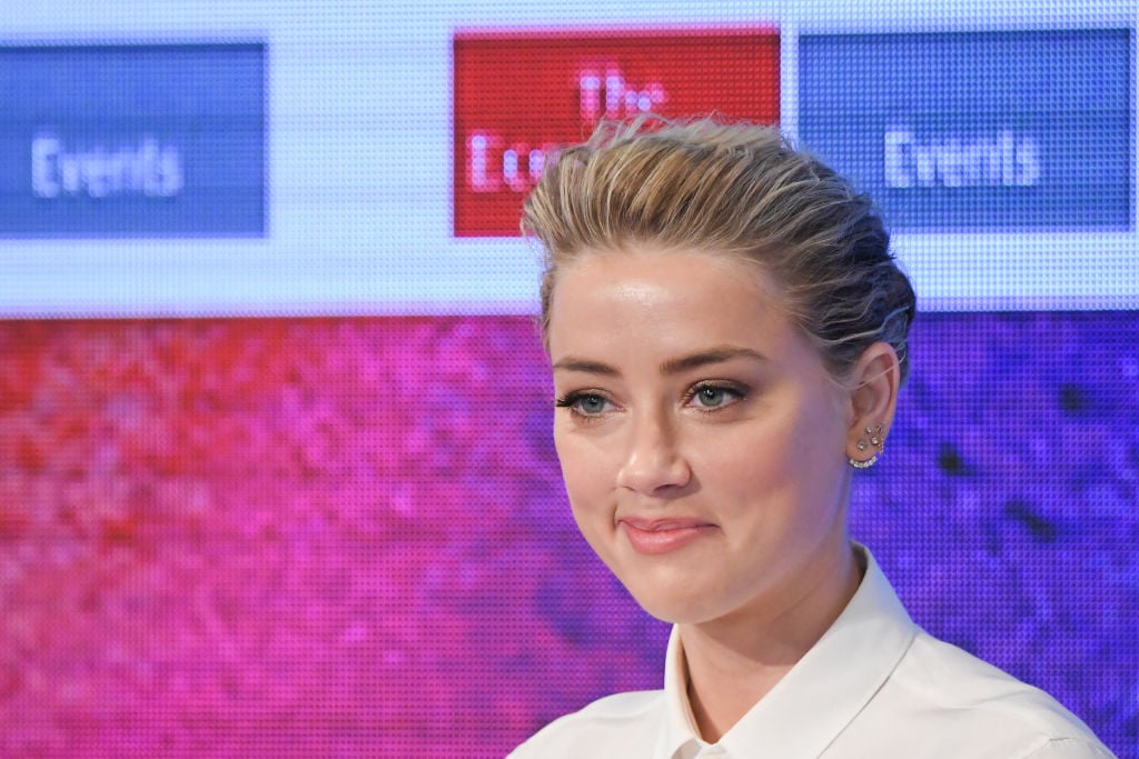 Actress Amber Heard speaks at the 2nd Annual Pride & Prejudice Summit at 10 on The Park on March 23, 2017 in New York City.