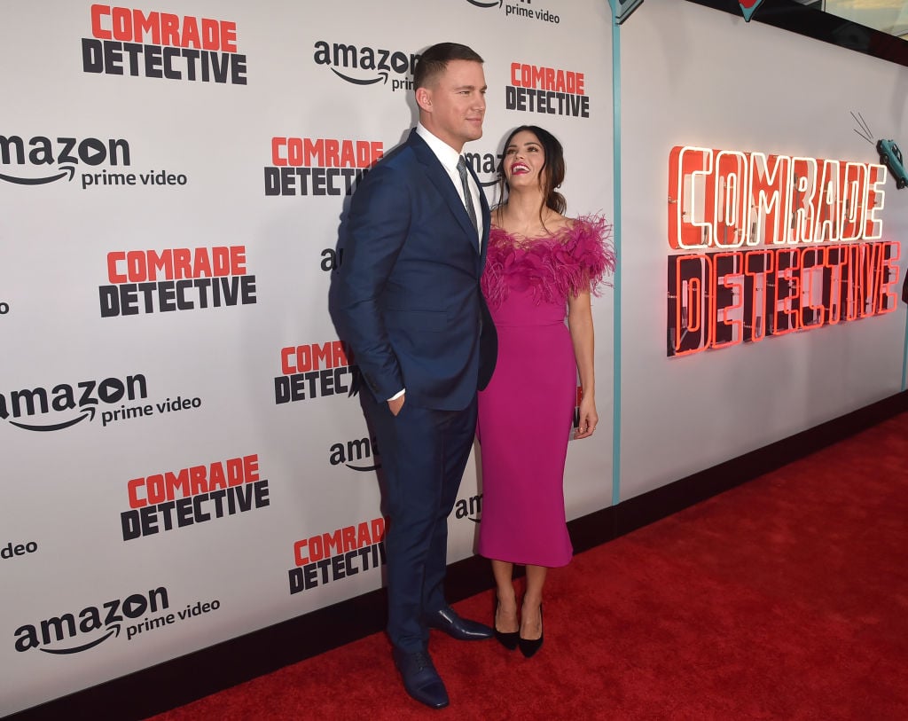 Actors Channing Tatum and Jenna Dewan Tatum attend the premiere of Amazon's "Comrade Detective" at ArcLight Hollywood on August 3, 2017 in Hollywood, California.