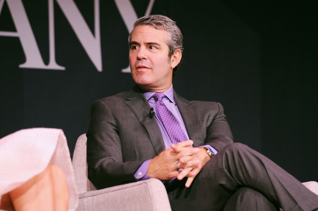 Andy Cohen speaks onstage at Andy Cohen and Cecile Richards on Activism, Pop Culture, and Why Authenticity Is The Only Way Forward during the Fast Company Innovation Festival at 92nd Street Y on October 24, 2017 in New York City.