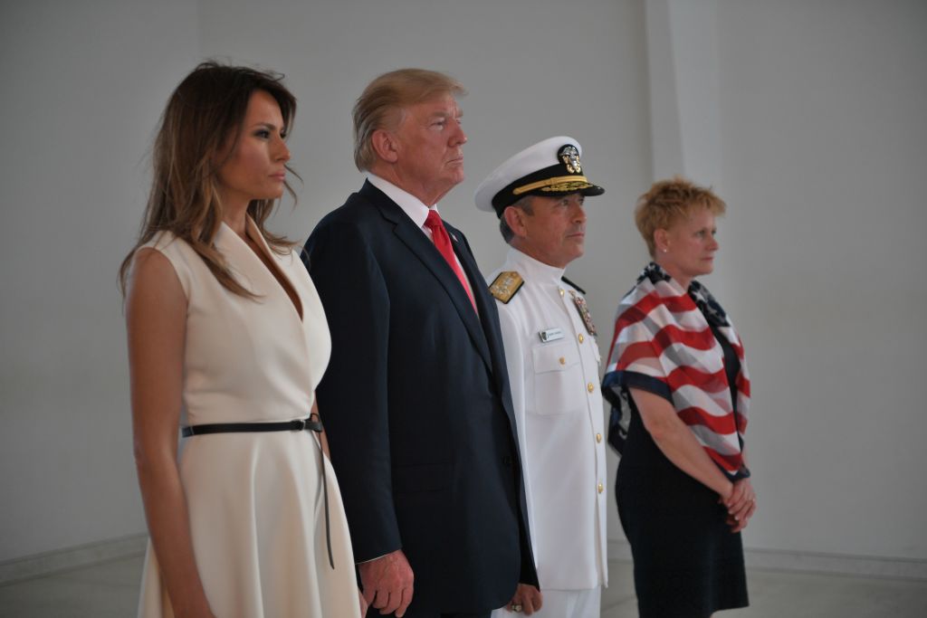 melania and donald trump at the pearl harbor memorial melania and donald trump at the pearl harbor memorial