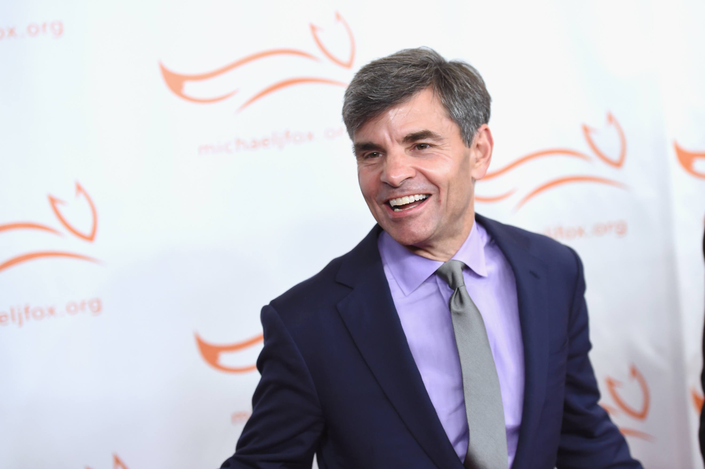 NEW YORK, NY - NOVEMBER 11: George Stephanopoulos on the red carpet of A Funny Thing Happened On The Way To Cure Parkinson's benefitting The Michael J. Fox Foundation at the Hilton New York on November 11, 2017. (Photo by Nicholas Hunt/Getty Images)