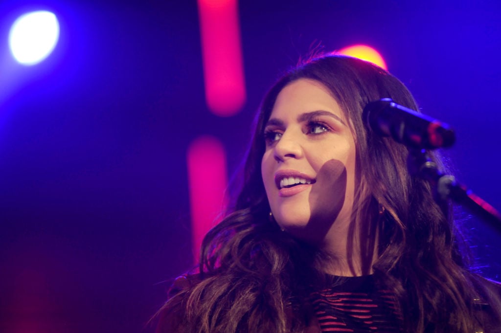 Hillary Scott of Lady Antebellum performs onstage during CBS RADIO's Third Annual 'Stars and Strings' Concert to honor our nation's veterans at Chicago Theatre on November 15, 2017 in Chicago, Illinois. Hillary Scott of Lady Antebellum performs onstage during CBS RADIO's Third Annual 'Stars and Strings' Concert to honor our nation's veterans at Chicago Theatre on November 15, 2017 in Chicago, Illinois.