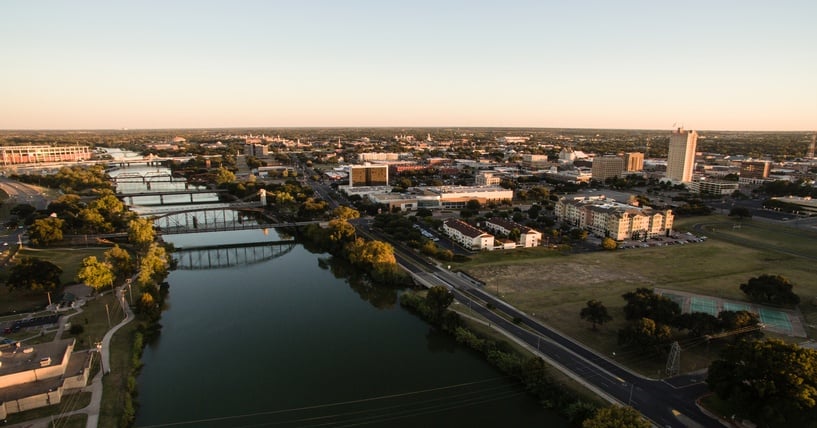 Waco, Texas, aerial view
