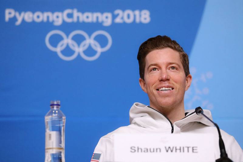 USA's snowboard athlete Shaun White attends a press conference at the Media Press Center ahead of the Pyeongchang 2018 Winter Olympic Games on February 8, 2018 in Pyeongchang. / AFP PHOTO / Florian CHOBLET / The erroneous mention[s] appearing in the metadata of this photo by Florian CHOBLET has been modified in AFP systems in the following manner: [snowboard] instead of freestyle skiing]. Please immediately remove the erroneous mention[s] from all your online services and delete it (them) from your servers. If you have been authorized by AFP to distribute it (them) to third parties, please ensure that the same actions are carried out by them. Failure to promptly comply with these instructions will entail liability on your part for any continued or post notification usage. Therefore we thank you very much for all your attention and prompt action. We are sorry for the inconvenience this notification may cause and remain at your disposal for any further information you may require. (Photo credit should read FLORIAN CHOBLET/AFP/Getty Images)
