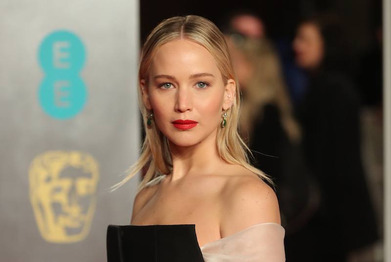 US actress Jennifer Lawrence poses on the red carpet upon arrival at the BAFTA British Academy Film Awards at the Royal Albert Hall in London on February 18, 2018. / AFP PHOTO / Daniel LEAL-OLIVAS (Photo credit should read DANIEL LEAL-OLIVAS/AFP/Getty Images)
