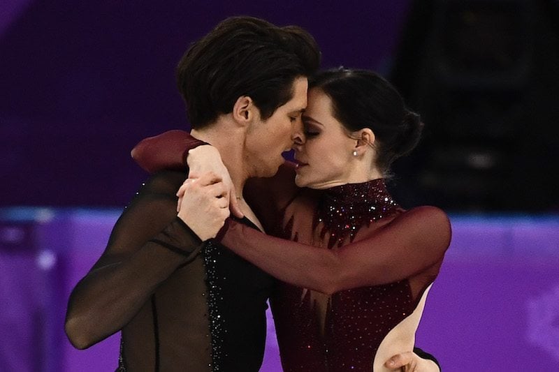 Canada's Tessa Virtue and Canada's Scott Moir compete in the ice dance free dance of the figure skating event during the Pyeongchang 2018 Winter Olympic Games at the Gangneung Ice Arena in Gangneung on February 20, 2018. / AFP PHOTO / ARIS MESSINIS (Photo credit should read ARIS MESSINIS/AFP/Getty Images) Canada's Tessa Virtue and Canada's Scott Moir compete in the ice dance free dance of the figure skating event during the Pyeongchang 2018 Winter Olympic Games at the Gangneung Ice Arena in Gangneung on February 20, 2018. / AFP PHOTO / ARIS MESSINIS (Photo credit should read ARIS MESSINIS/AFP/Getty Images)