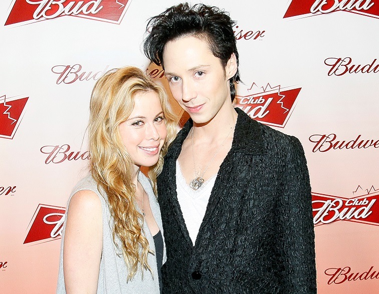 Figure skaters Tara Lipinski and Johnny Weir arrive at the Club Bud Budweiser Party on February 25, 2010 at the Commodore Ballroom in Vancouver, Canada. Figure skaters Tara Lipinski and Johnny Weir arrive at the Club Bud Budweiser Party on February 25, 2010 at the Commodore Ballroom in Vancouver, Canada.
