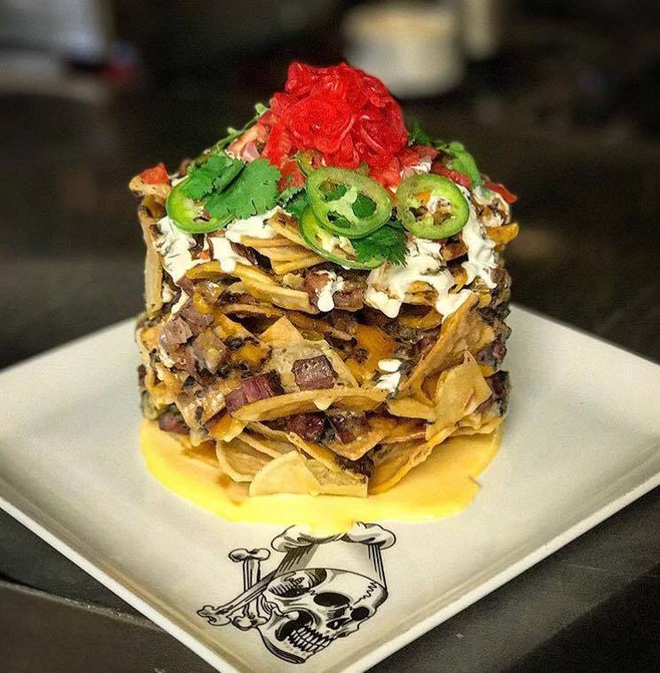 Guy’s American Kitchen & Bar trashcan nachos