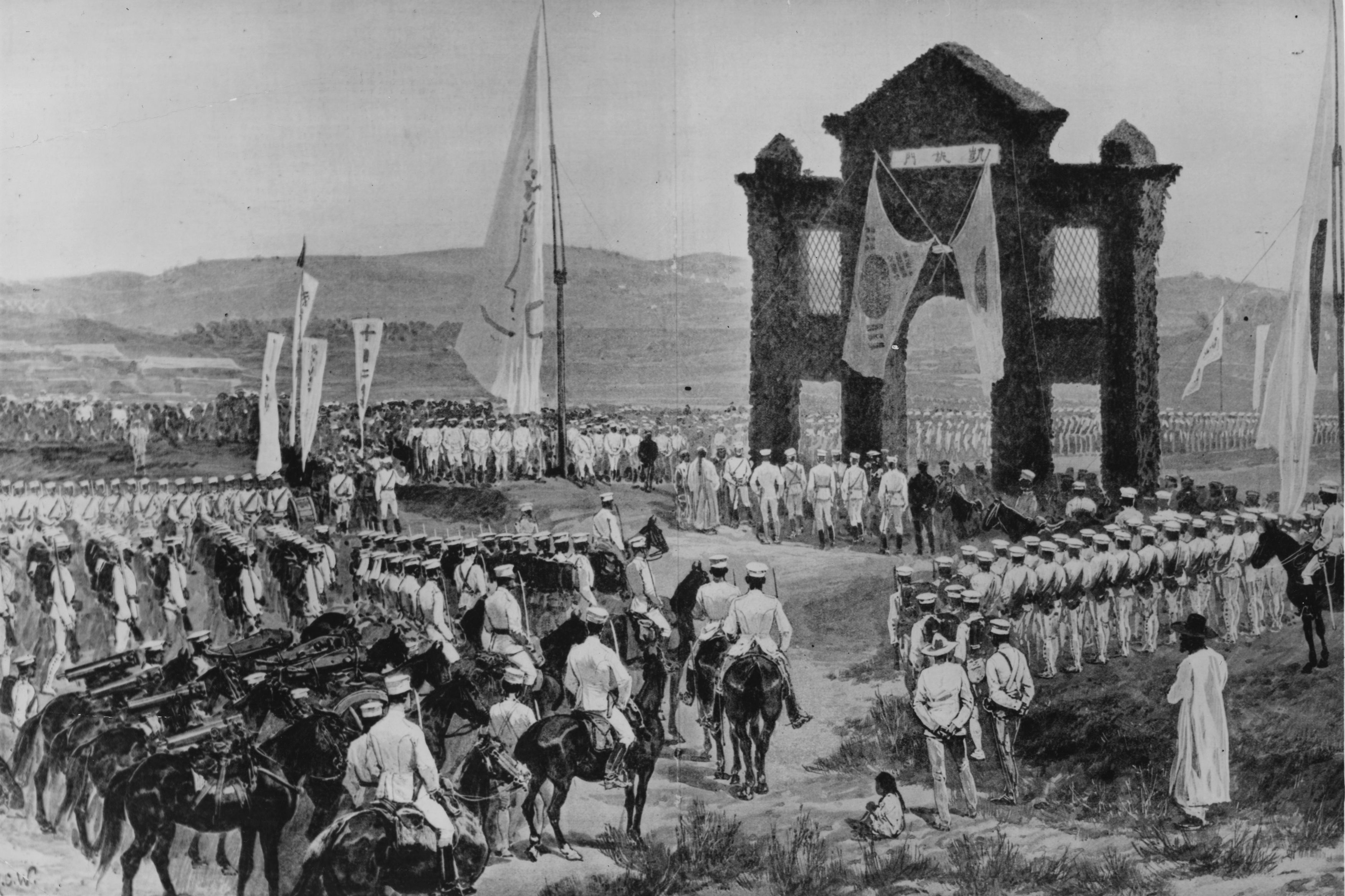 Japanese Army occupying Korea