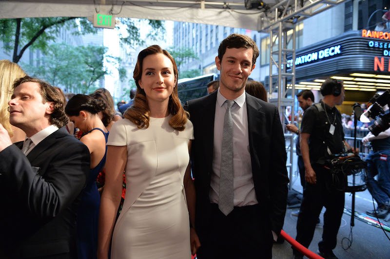Leighton Meester and Adam Brody at the 2014 Tony Awards. Leighton Meester and Adam Brody at the 2014 Tony Awards.