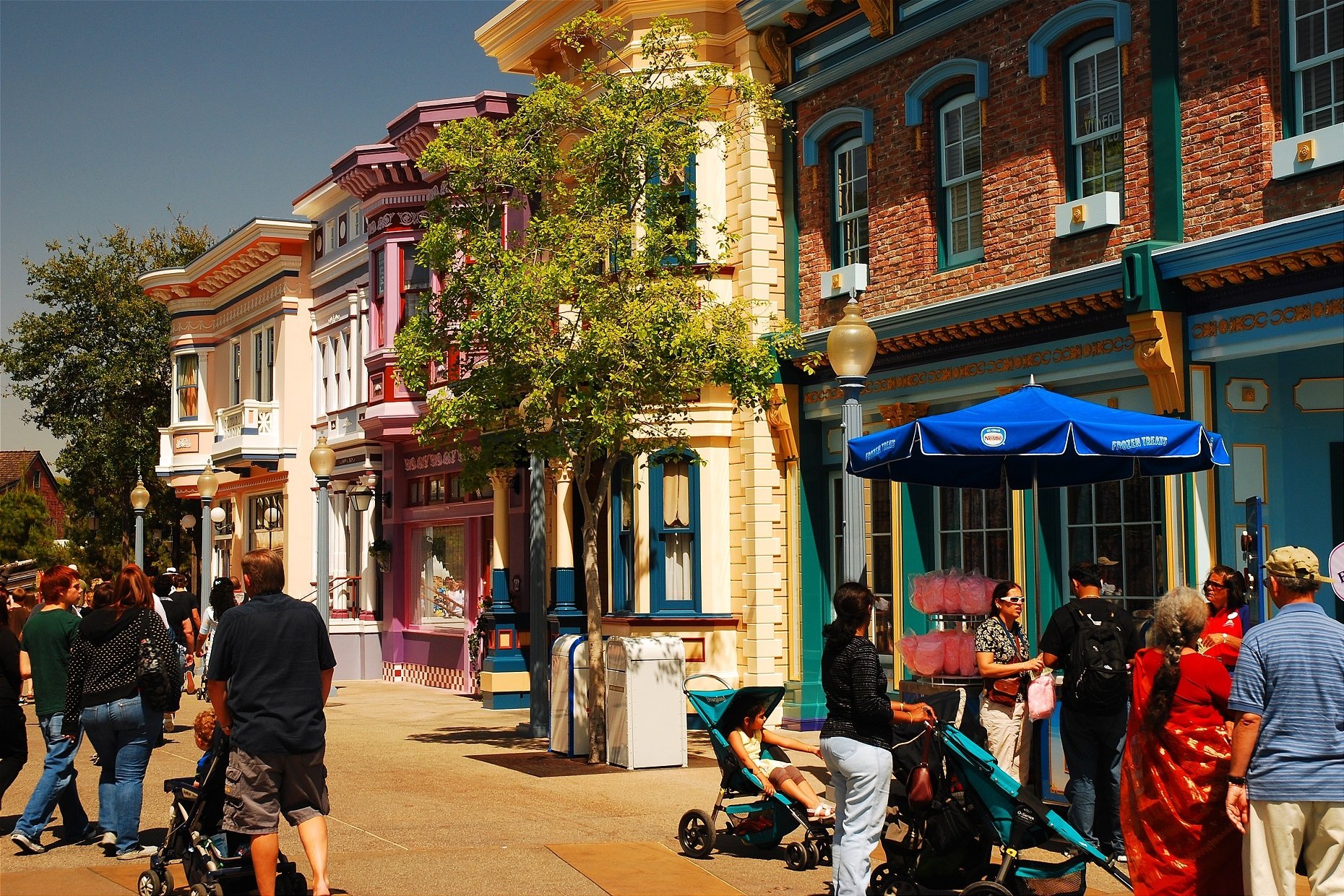 Disney main street usa in California