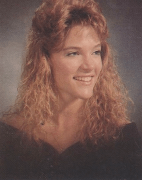 Megyn Kelly in her high school graduation photo. Megyn Kelly in her high school graduation photo.