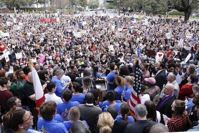 Parkland Students, Activists, Rally At Florida State Capitol For Gun Control