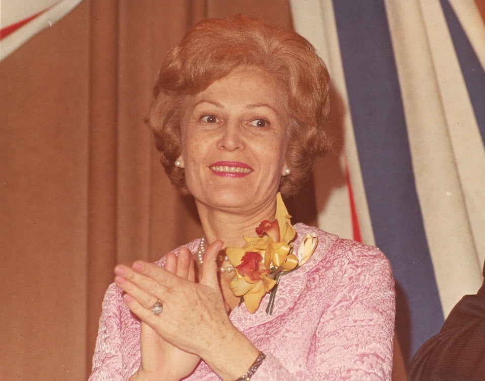 Porträt der ehemaligen First Lady Pat Nixon Ehefrau des amerikanischen Präsidenten Richard Nixon