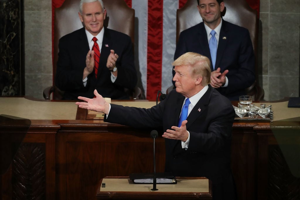 President Donald J. Trump delivers the State of the Union address