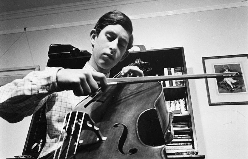 Prince Charles plays the cello