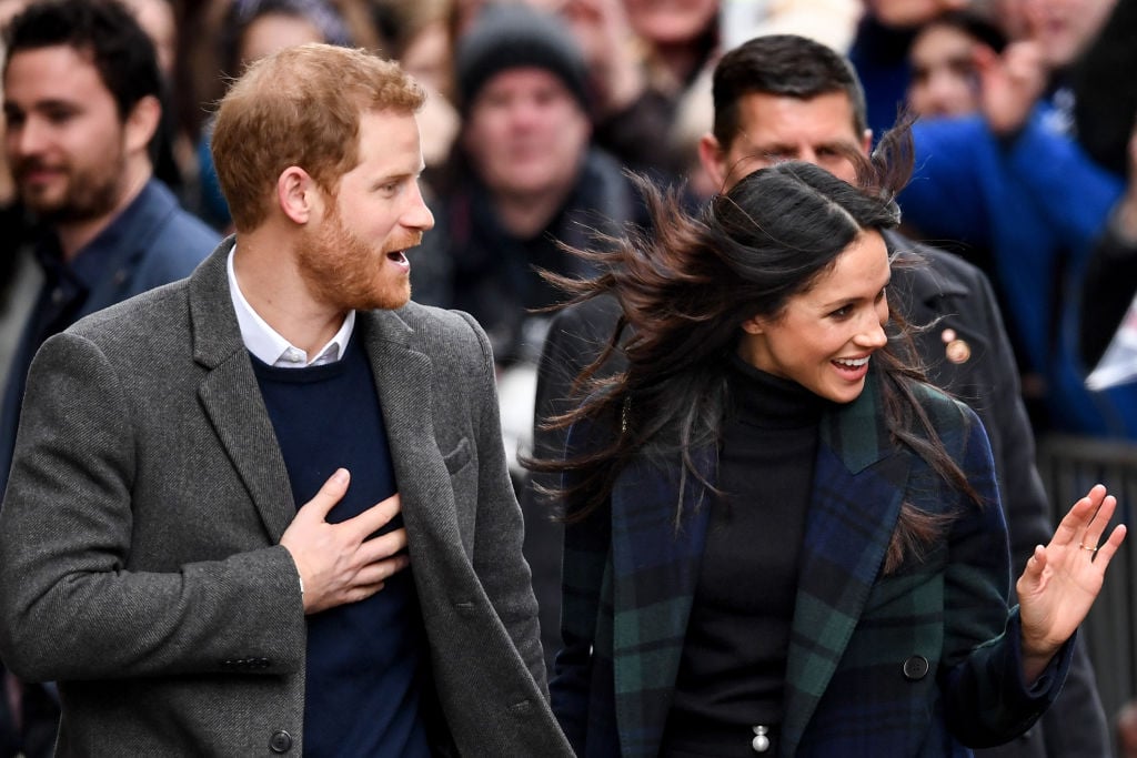 Prince Harry and Meghan Markle leave Social Bite cafe in Rose Street