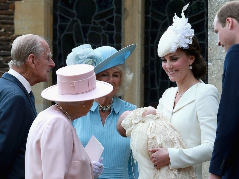 Kate Middleton holding Princess Charlotte