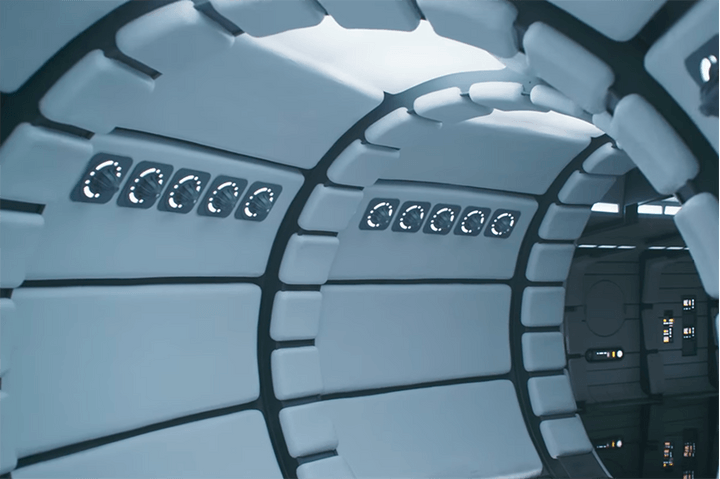 An interior shot of the millennium falcon An interior shot of the millennium falcon