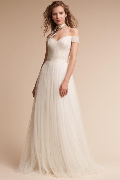 Simple wedding dress