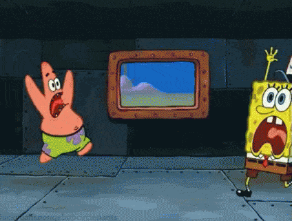 Spongebob panic gif