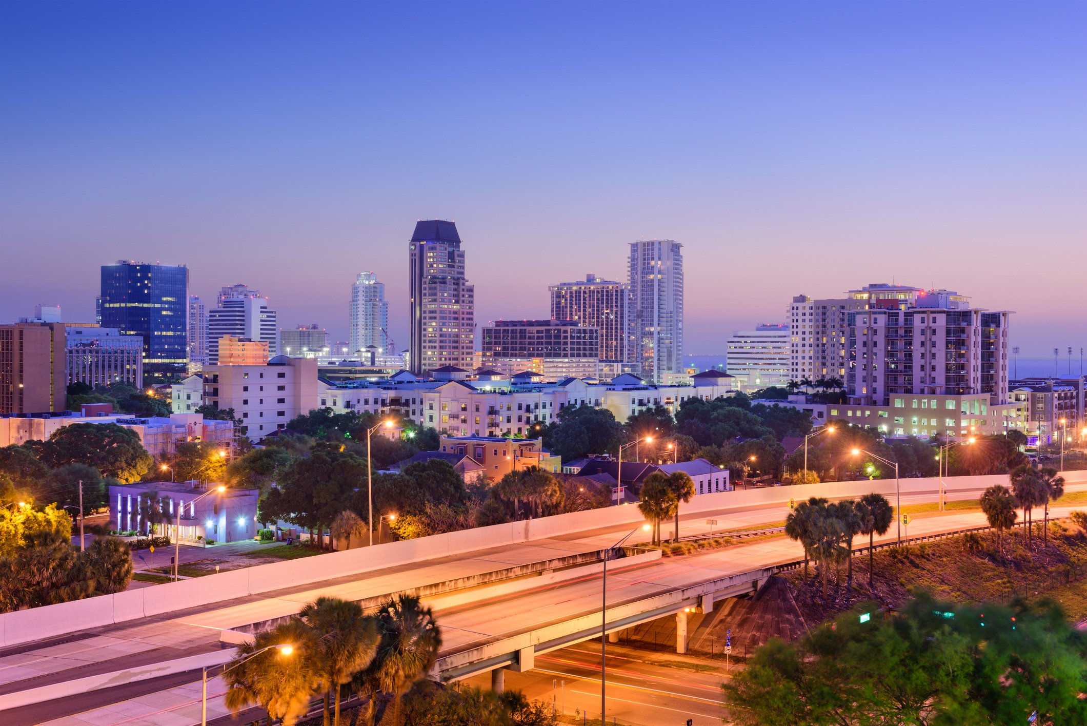 St. Petersburg, Florida, USA downtown skyline.
