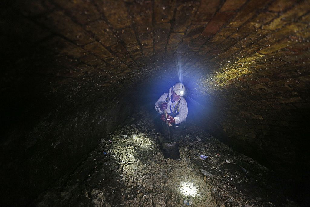 The beast thames river london sewer clog