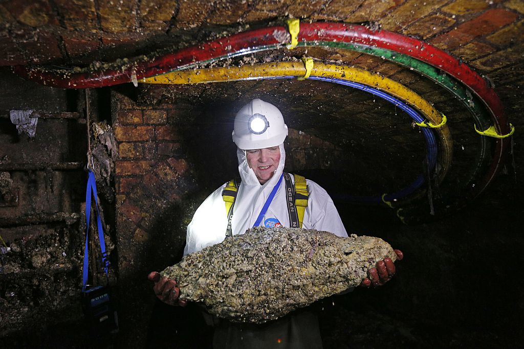 The beast thames river london sewer clog