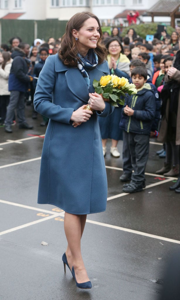Catherine, Duchess of Cambridge meets children, teachers and other stakeholders