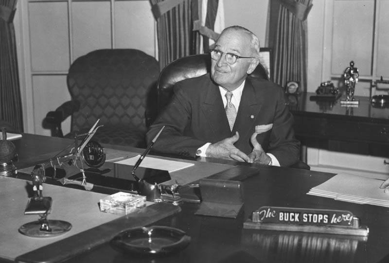 Harry Truman buck Stops here
