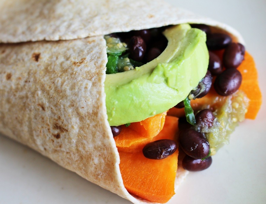 potato burrito with black bean