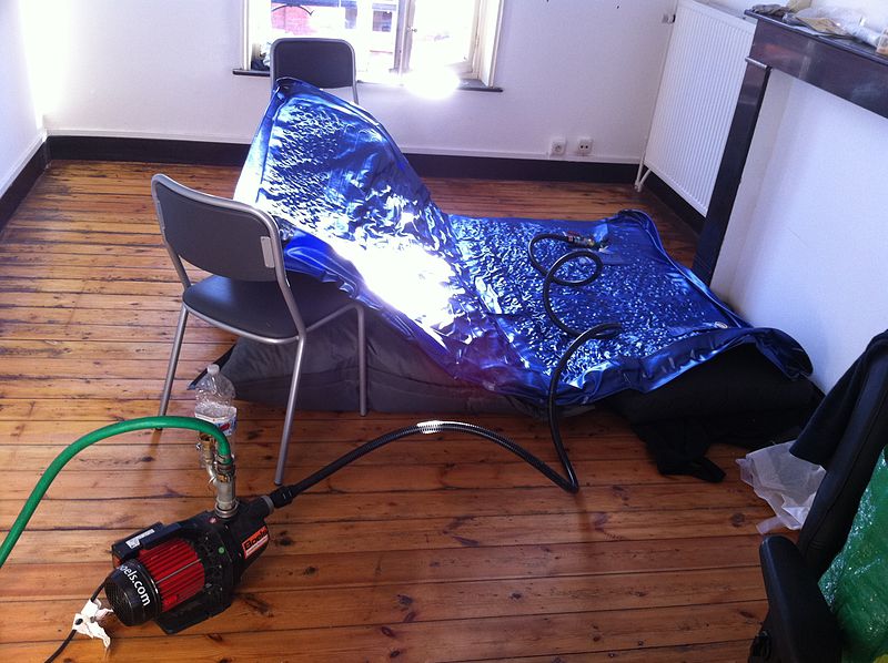 Waterbed draining