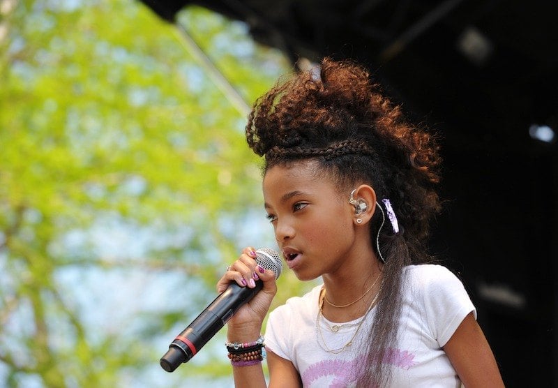 Willow Smith, the daughter of actors Will Smith and Jada Pinkett Smith, performs at the annual Easter egg roll