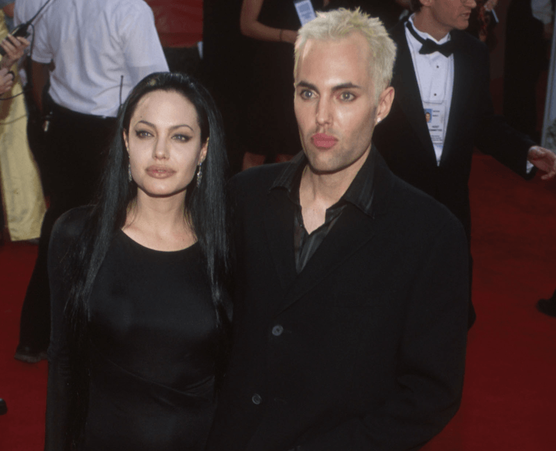 Angelina Jolie and her brother 