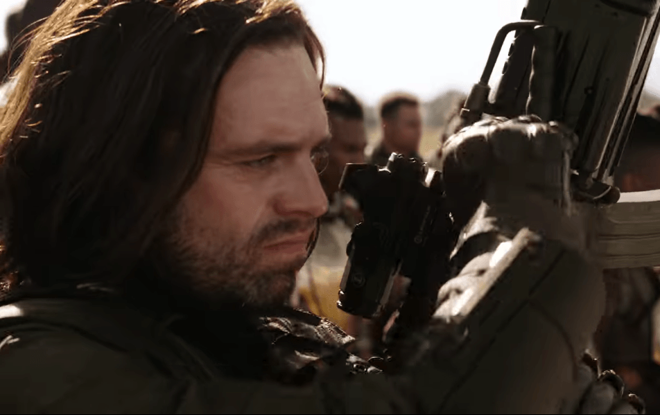 Bucky Barnes in the trailer for Avengers: Infinity War