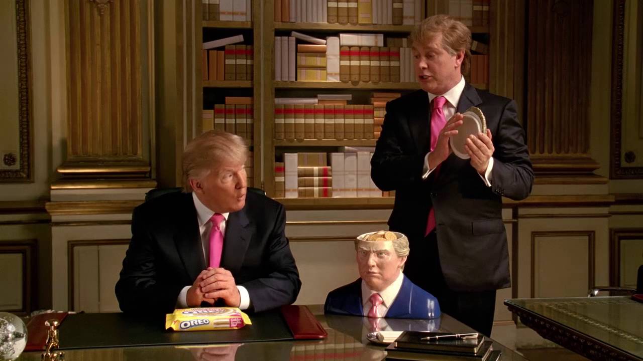 Donald Trump in an Double Stuf Oreos commercial